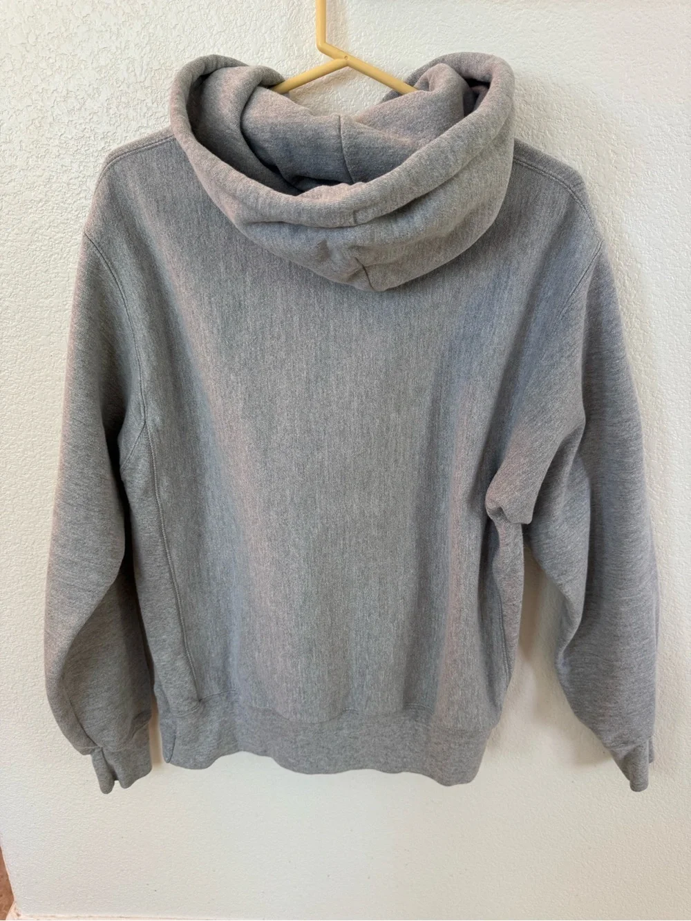 Champion Men's Grey Hooded Sweatshirt - Picture 4 of 4